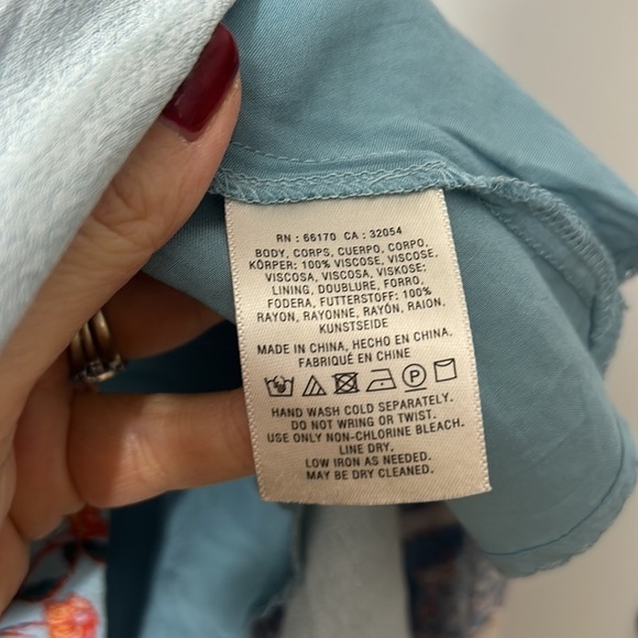 Anthropologie Maeve Postcard Rosalia Wrap Dress Size - Picture 4 of 5